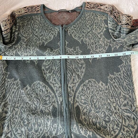 Peruvian Connection Baby Alpaca Silk Blend Longline Knit Cardigan Size S - Picture 10 of 11